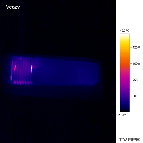 Accurate temperature readings of the Veazy chamber using thermal camera