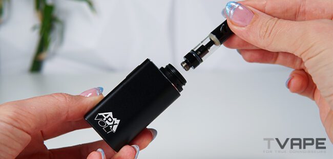 Pulsar APX Volt V3 with cartridge being attached