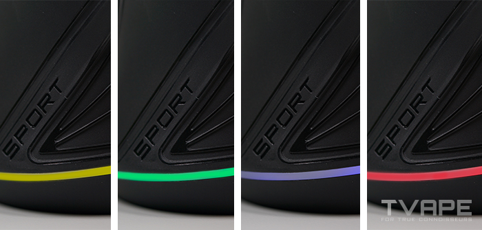 Different LED colors are indicating temperature levels of Focus V Carta Sport