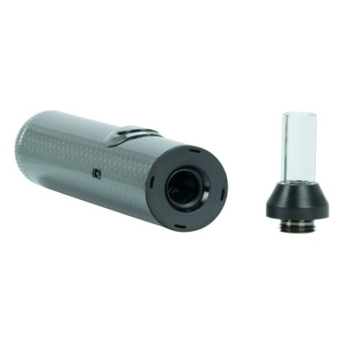 Flowermate Slick dry herb vaporizer with heating chamber and glass mouthpiece