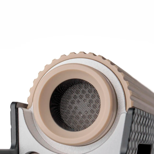 Close-up of the Limelight Frolic Thermal Extractor heating chamber and mesh filter screen for clean convection extraction.