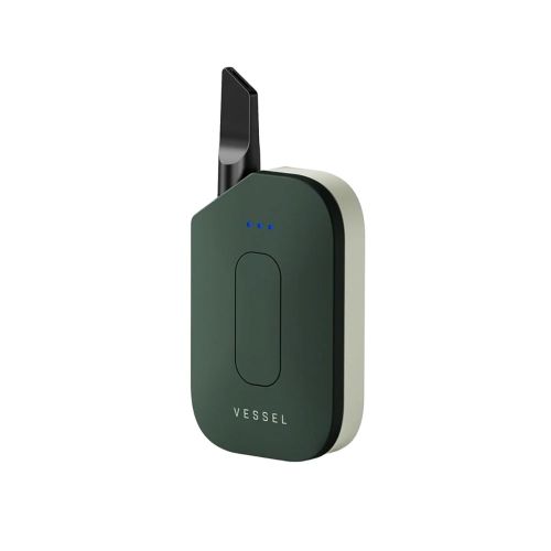 Vessel Compass Rise 510 thread battery in Sage — compact two-tone vape battery with premium finish.