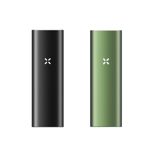 New Pax Mini vaporizer - Onyx and Greenstone color options show against each other