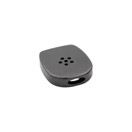 Dark grey DaVinci MIQRO Flat Mouthpiece Zirconia with a six-hole vapor outlet on top and an oval draw slot on the side