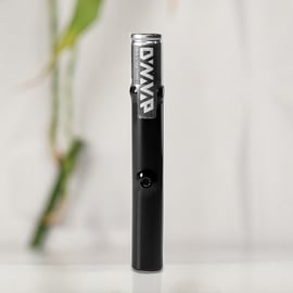 Black DynaVap G3 portable vaporizer, crafted in the USA with stainless steel, featuring ergonomic design and efficient heat activation for smooth cannabis vaping - ideal for on-the-go enthusiasts.