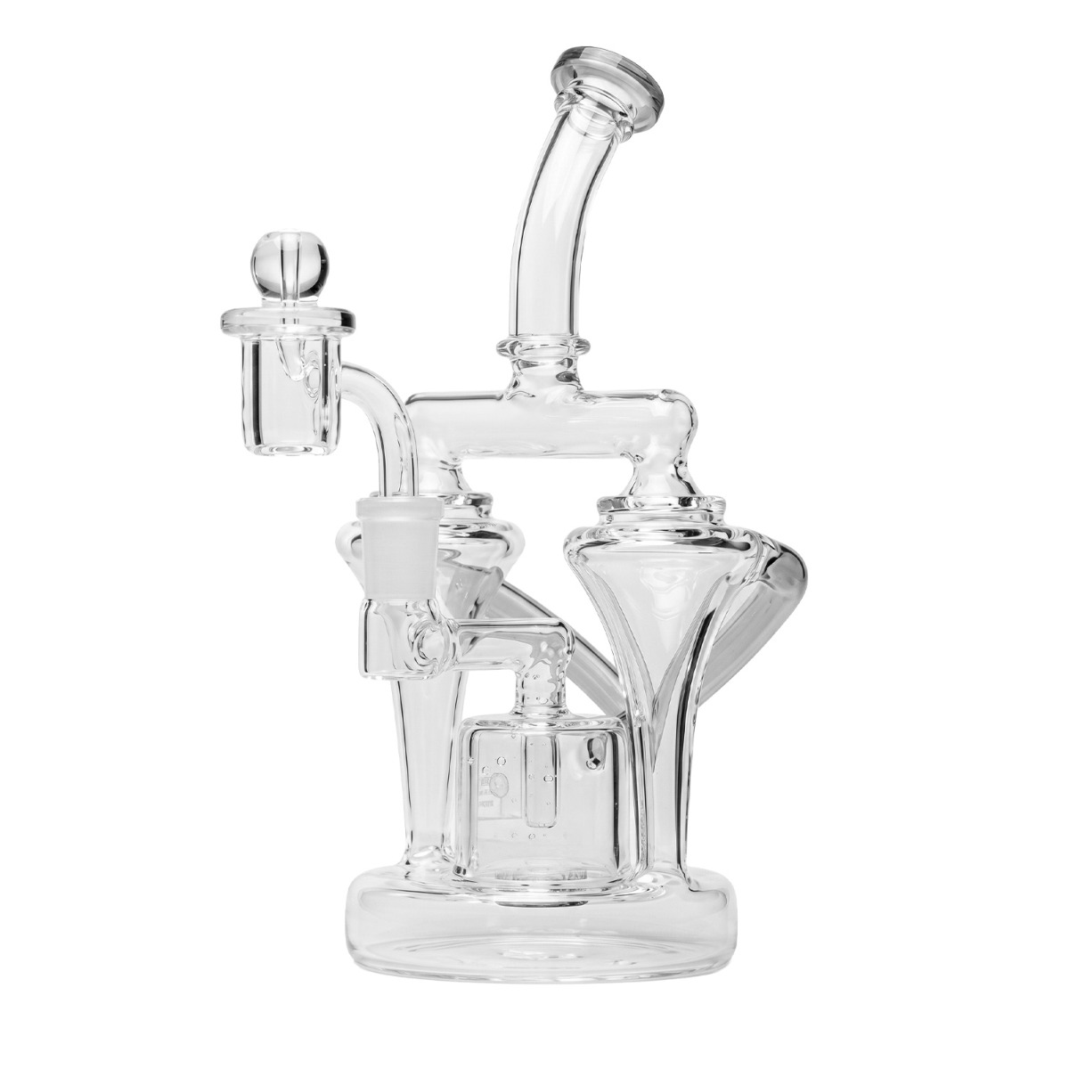 Human Grade Dualing Recycler Glass Rig