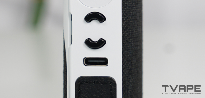 AirVape Legacy Core weed vaporizer - a close-up of the USB-C charging port