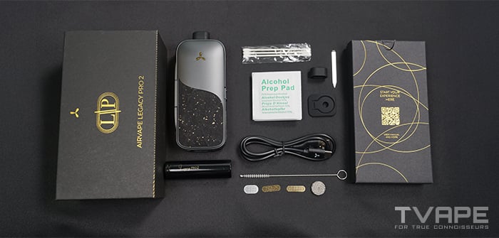 AirVape Legacy Pro 2 vaporizer - packaging content