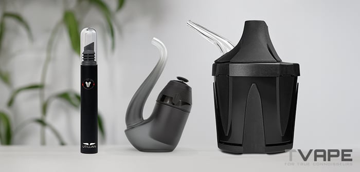 New Puffco Proxy dab pen is shown with Zeus Iceborn and Utillian Hot Wax Axe accessories