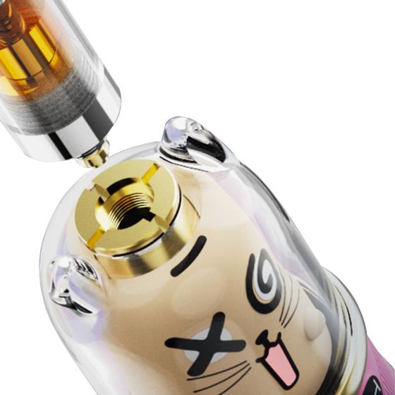 Lookah Cat close up on 510 thread connection 