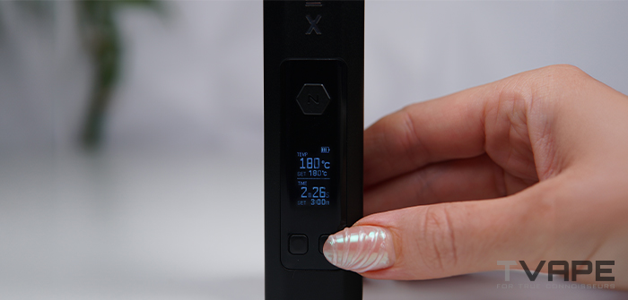 Nectar Hex Dry herb Vaporizer Temperature LEDs