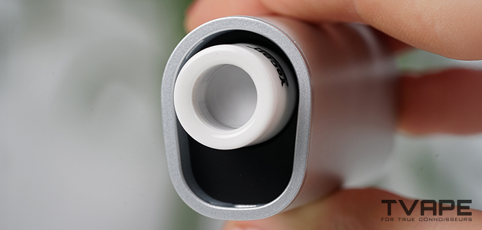 Yocan Black Pocket - a close-up view of the heating chamber