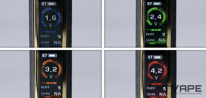 Side by side images of all Zeus Ion Pro LEDs for temperature customization