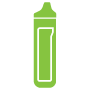 Silhouette icon of Milatron vaporizer